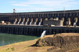 Itaipu Dam seen from the viewpoint