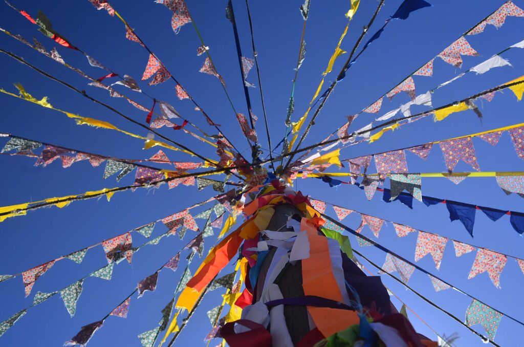 Colorful ribbons in Caraíva