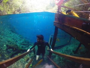 Diver at Lagoa Misteriosa, Jardim MS