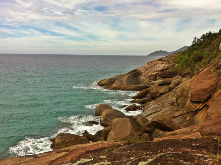 Rocky coastline of Ilha Grande