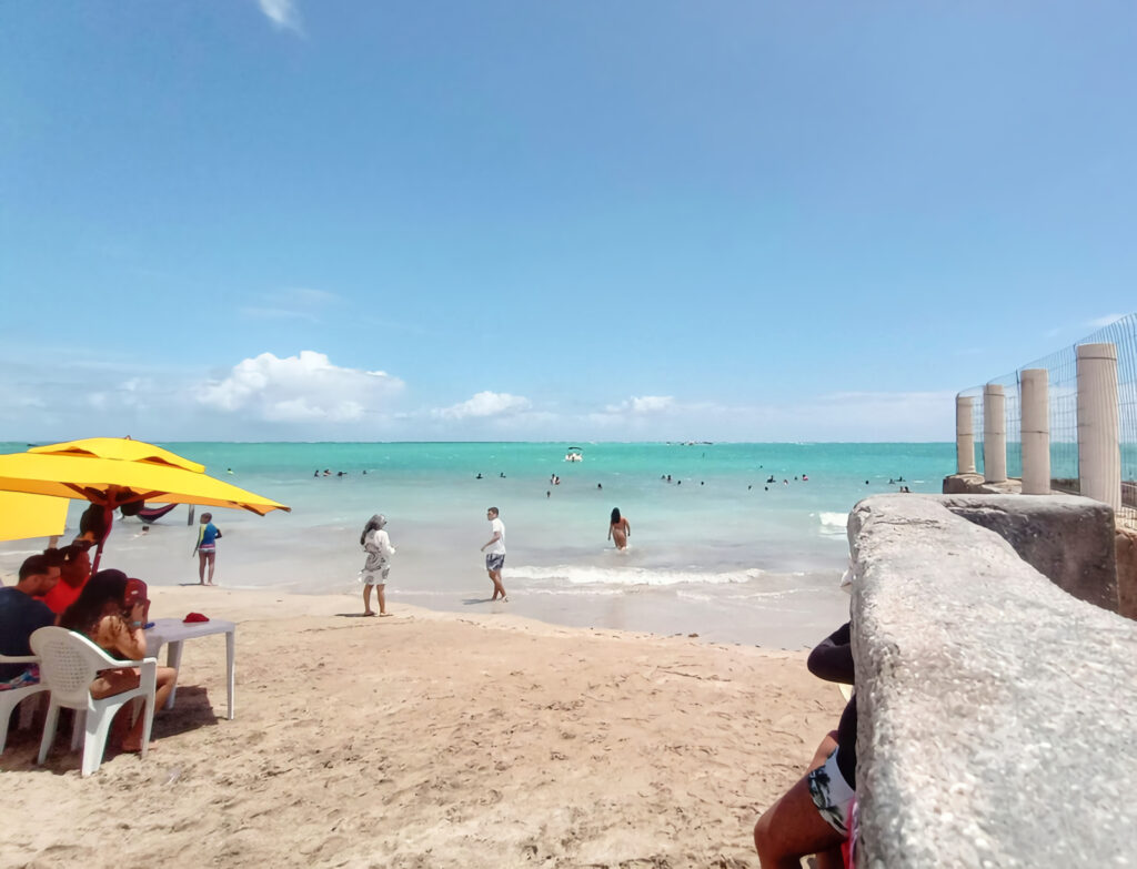 Clear-water beach in Maragogi