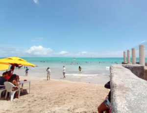 Clear-water beach in Maragogi
