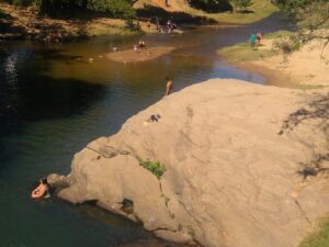 River swimming hole in Pirenópolis