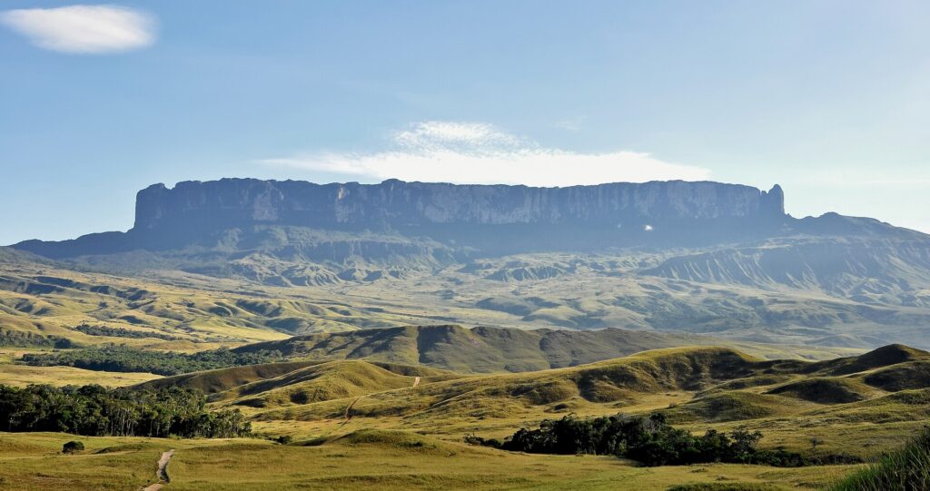 Mount Roraima seen from the savanna