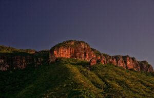 Serra do Roncador cliffs at dusk